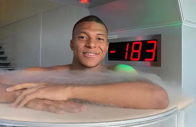 Kylian Mbappé en criosauna