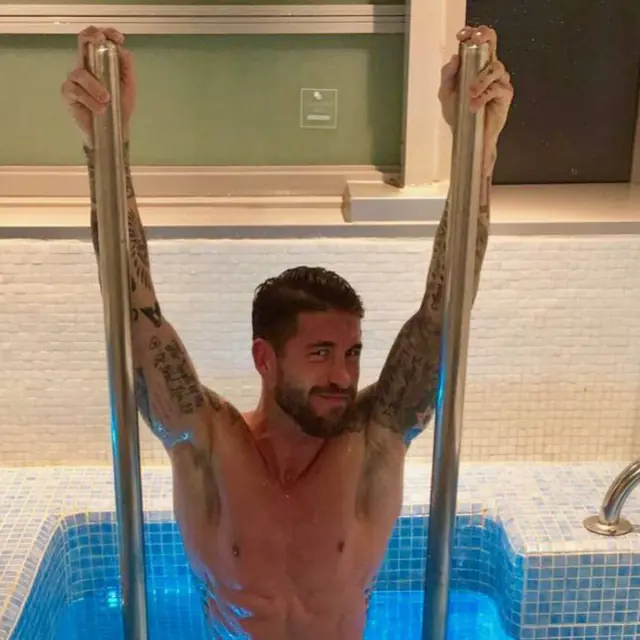 Sergio Ramos en agua fría